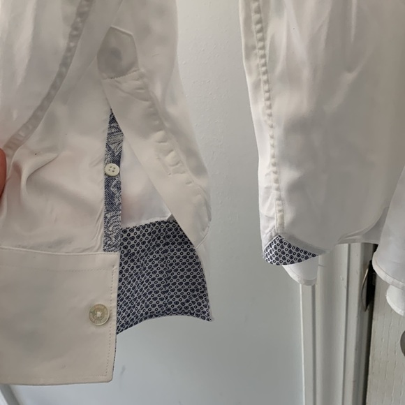 Ted Baker Button Down Collared Long Sleeve dressy Shirt size 7‎ classic career - Picture 4 of 12